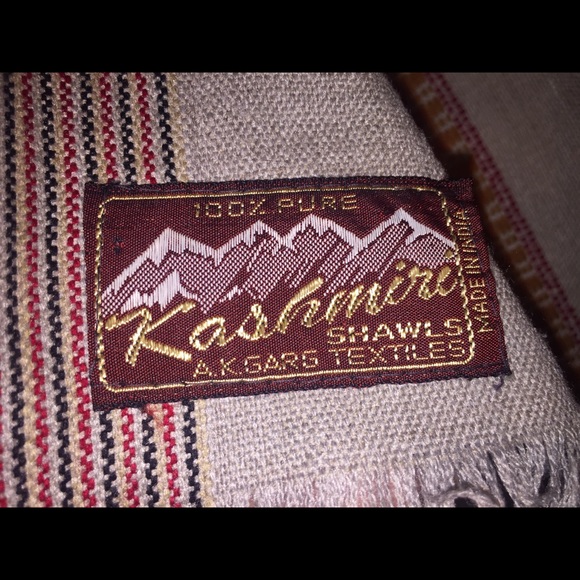 Akgarg Textiles Accessories - Akgarg Textiles 💯 Kashmiri Shawl Made In India, Gray & Red